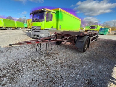 HUEFFERMANN 2-achs Abrollanhänger HAR 18.70 Außenrollenanhg.