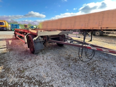 HUEFFERMANN 2-achs Abrollanhänger HAR 18.70 Außenrollenanhg.