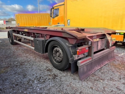 HUEFFERMANN 2-achs Abrollanhänger HAR 18.70 Außenrollenanhg.