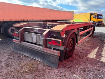 HUEFFERMANN 2-achs Abrollanhänger HAR 18.70 Außenrollenanhg.