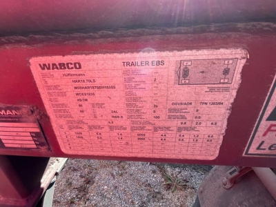 HUEFFERMANN 2-achs Abrollanhänger HAR 18.70 Außenrollenanhg.