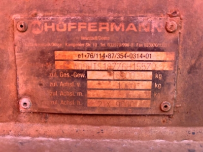 HUEFFERMANN Tandemanhänger HTS 1877 