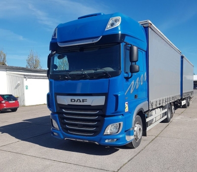 DAF TRUCKS (NL) XF 450 FAR 6x2 Edscha+Schiebeplane