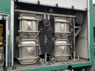 Mercedes-Benz Econic 2633 PLATZ Mülltonnenwaschanlage