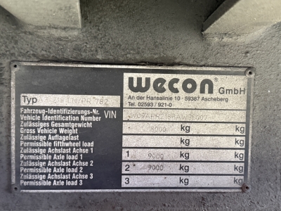 ANDERE Wecon AZ218LN Jumbo Tandem 7,6m P+P Luftfederung