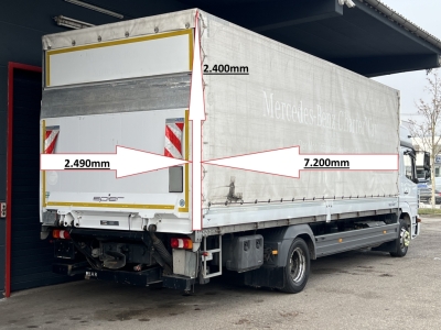 Mercedes-Benz Atego 1230 Klima ACC Schlafkabine 7,2m P+P LBW