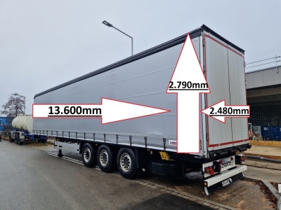 SCHMITZ SCS24/L 13.62 E B 1.Hand Liftachse Edscha Portal