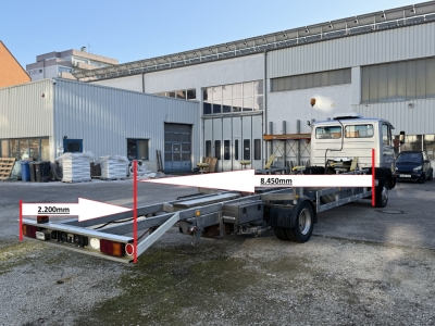 Mercedes-Benz 814 Orig. 269.454km 8,45m Boot Boat Transporter