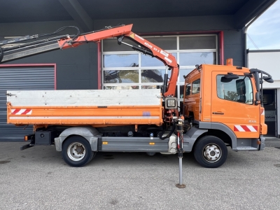 Mercedes-Benz Atego 818 3,8MEILLER 3-S-Kipper Kran Atlas 57.3 
