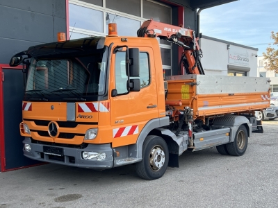 Mercedes-Benz Atego 818 3,8MEILLER 3-S-Kipper Kran Atlas 57.3 