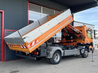 Mercedes-Benz Atego 818 3,8MEILLER 3-S-Kipper Kran Atlas 57.3 