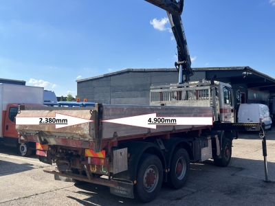 MAN F2000E 28.414 6X6 Hiab 220 C-5 Klima 3.Lenkachse