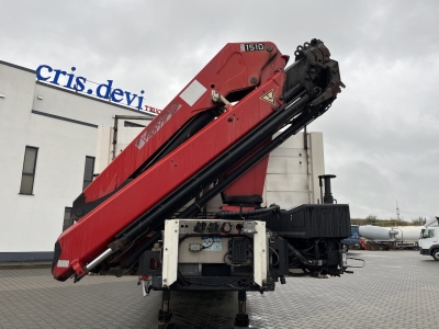 Meusburger MPS-3 Auflieger mit Kran HMF 1510 K-4 Lenkachse