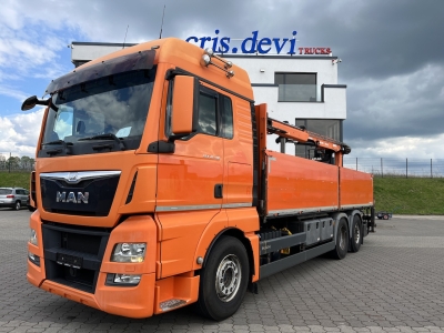 MAN TGX 26.480 6x2 Atlas 145.2 Kran Baustoff / AHK
