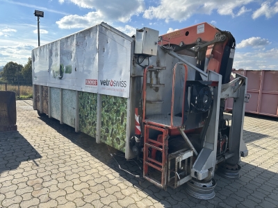 Palfinger  Glas Kran Mulde / PK 16502