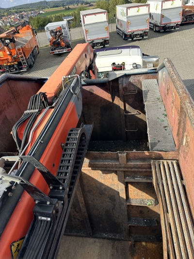 Palfinger  Glas Kran Mulde / PK 16502