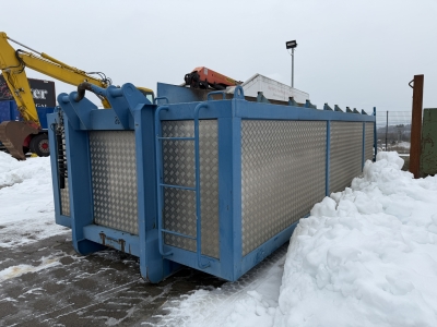 SCANIA  Graber ISOGRA Asphalt Thermo Silo Mulde 15 cbm 2 Kammer