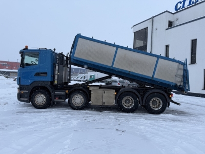 SCANIA  Graber ISOGRA Asphalt Thermo Silo Mulde 15 cbm 2 Kammer