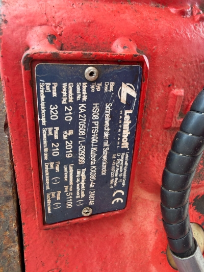 KUBOTA KX 080 - 4 4 x Schaufel / Lehnhoff Schnellwechsel HS 08