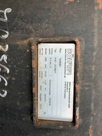 KUBOTA KX 080 - 4 4 x Schaufel / Lehnhoff Schnellwechsel HS 08