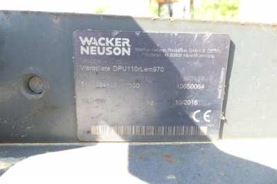 Wacker Neuson SE Rüttelplatte DPU 110rLem970 inkl. Fernbedienung