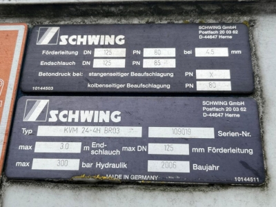 Mercedes-Benz Actros 2632 6x4 Schwing 24m 