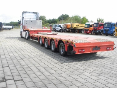 Kaessbohrer LB4E EX-1 KK LOWBED AUSZIEHBAR-2x Lenkachsen