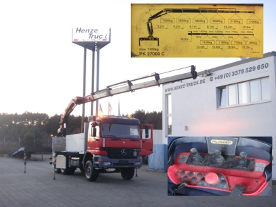 Mercedes-Benz Actros 2640 6x4 PK 27.000 Kran