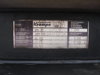 Krampe SHL 20 Abrollauflieger mit Haken Tele-Knick 3 x vorhanden