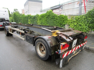 HUEFFERMANN HSA 1870 ABS, Abrollcontaineranh. m. Schlitten