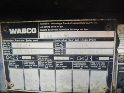 HUEFFERMANN HSA 1870 ABS, Abrollcontaineranh. m. Schlitten