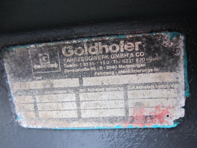 GOLDHOFER TU2-16/80 Tieflader, Neues Holz+Farbe, HU 03/2026 