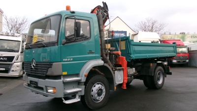 Mercedes-Benz 1823 Atego Meiller-Kipper, Greiferhydr., Funk