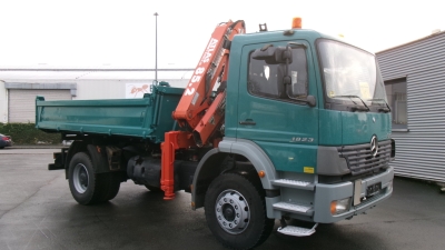 Mercedes-Benz 1823 Atego Meiller-Kipper, Greiferhydr., Funk