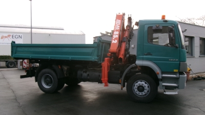 Mercedes-Benz 1823 Atego Meiller-Kipper, Greiferhydr., Funk