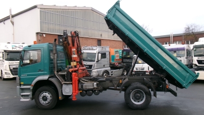 Mercedes-Benz 1823 Atego Meiller-Kipper, Greiferhydr., Funk