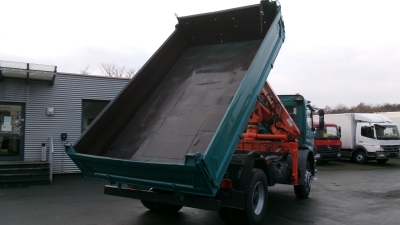 Mercedes-Benz 1823 Atego Meiller-Kipper, Greiferhydr., Funk