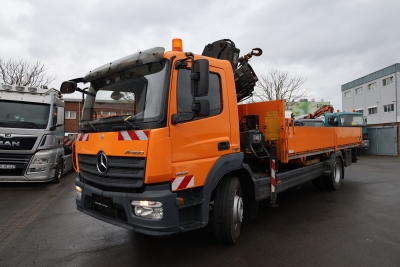 Mercedes-Benz 1523L Atego Pritsche + Kran, Klima, 2x AHK