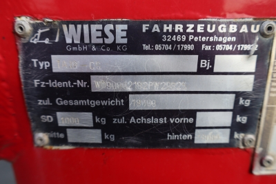 ANDERE Wiese TA 18-CS Anhänger,Schiebeplane,Edscha,BPW