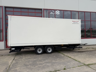 Möslein TK0105D-L Weiß Tandem Koffer mit Ladebordwand + Durchladbar