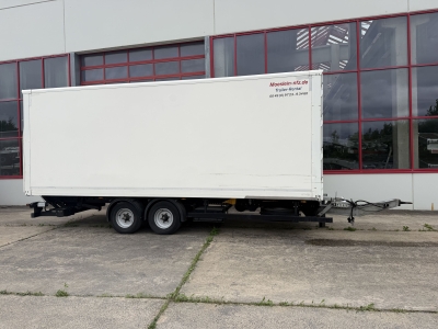 Möslein TK0105D-L Weiß Tandem Koffer mit Ladebordwand + Durchladbar