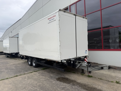 Möslein TK0105D-L Weiß Tandem Koffer mit Ladebordwand + Durchladbar