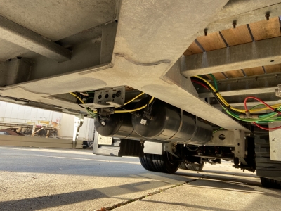 Möslein TO 3 F Schwebheim Neuwertig 3 Achs Tieflader 8,10 m Ladefläche