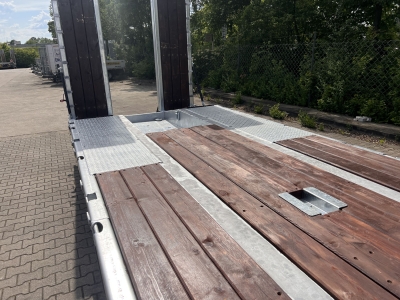 Möslein T4 VB H1 gerade neuer 4 Achs Tieflader gerade hydraulischen Rampen