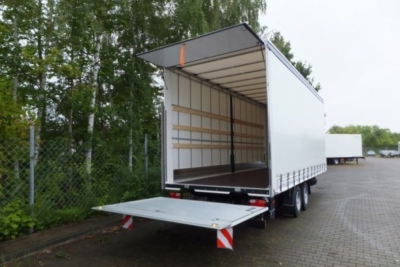 Möslein TPS 11 DL 7,30 neuer Planenanhänger, Ladebordwand + Durchladbar