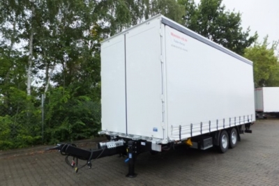 Möslein TPS 11 DL 7,30 neuer Planenanhänger, Ladebordwand + Durchladbar
