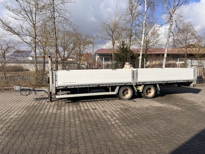 HUMBAUR HBTZ 137224 14,4 t Tandem- Pritschenanhänger- Tieflader