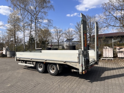 HUMBAUR  Tandemtieflader, Stahl- Boden