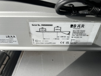 Möslein BDF Tandem- BDF- Wechselanhänger - Ladebordwand