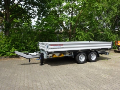 Möslein TTD11 weiß neuer Tandem 3- Seitenkipper Tieflader
-- Neufahrzeug --